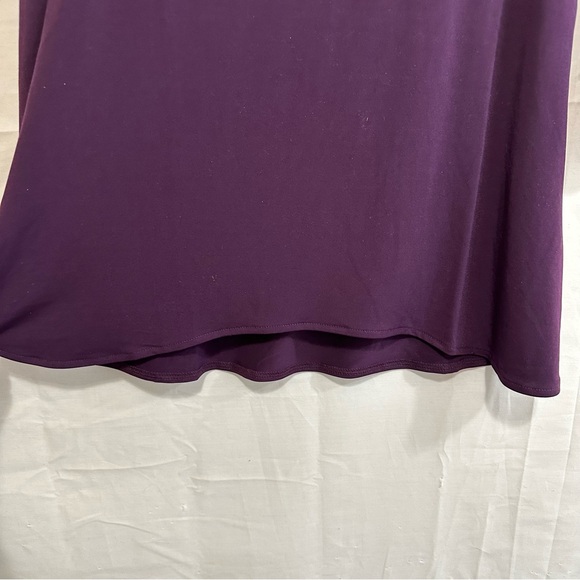 Alfani Women Printed High Low Swing Tunic in Purple Petite Small - Picture 6 of 7